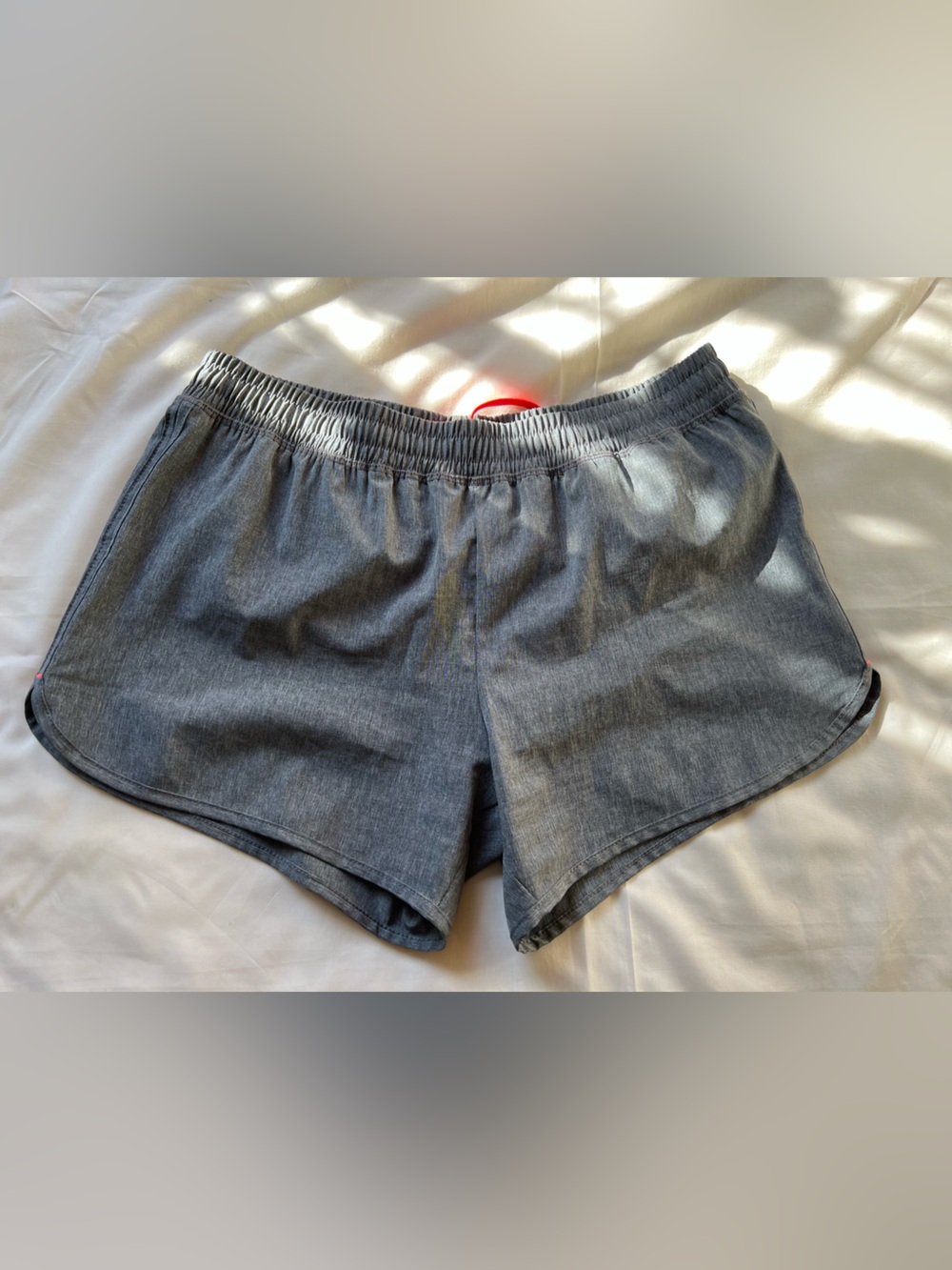 Women’s Gray Elastic-Waist Casual Shorts